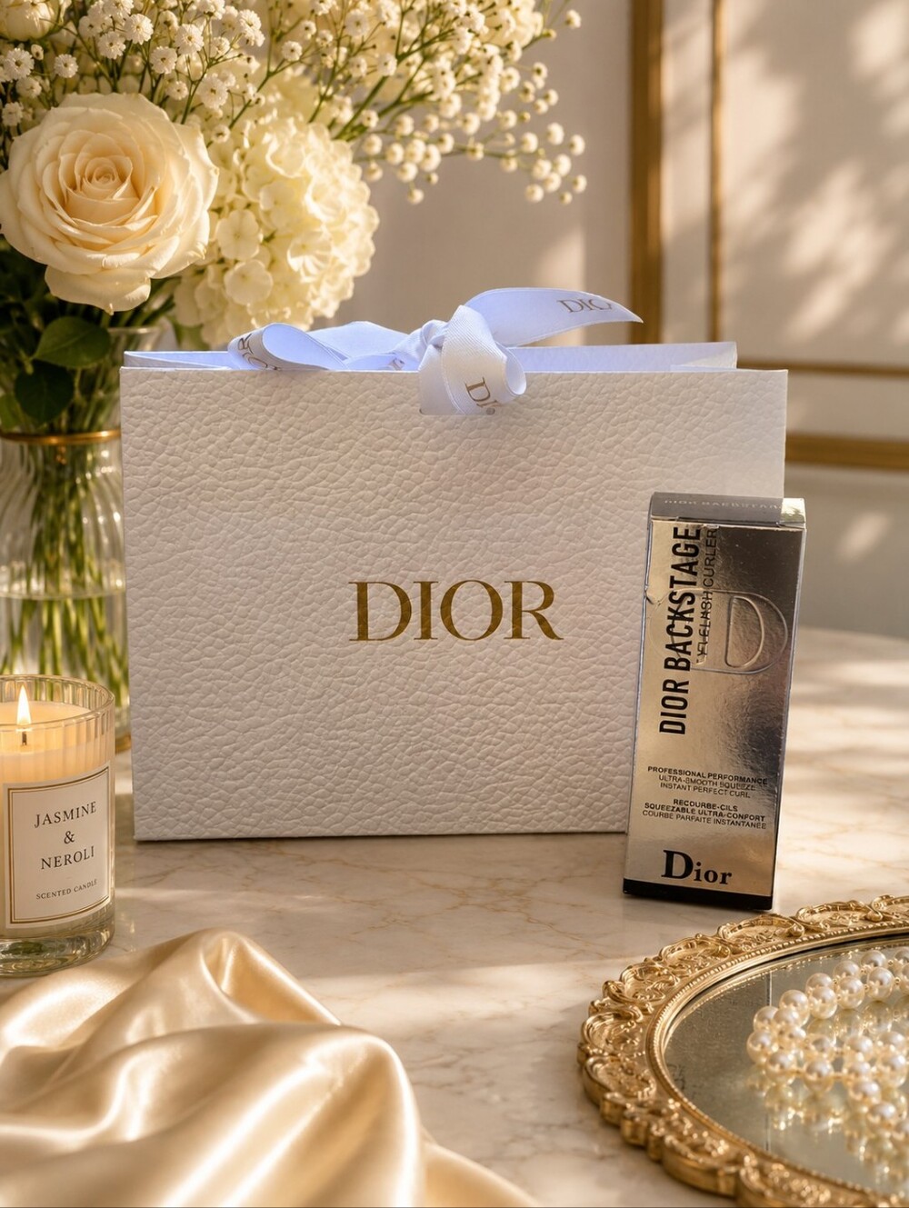 Dior Backstage Eyelash Curlier and Shopping Bag